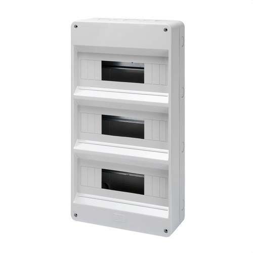 Cutie de distribuție de suprafață fără ușă 36 module (12x3) cu referința GW40032 de la marca GEWISS