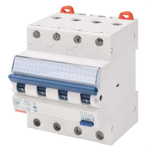 Diferențial magnetotermic compact MCD 4P 16A Clasa A 4 module cu referința GW94167 de la marca GEWISS