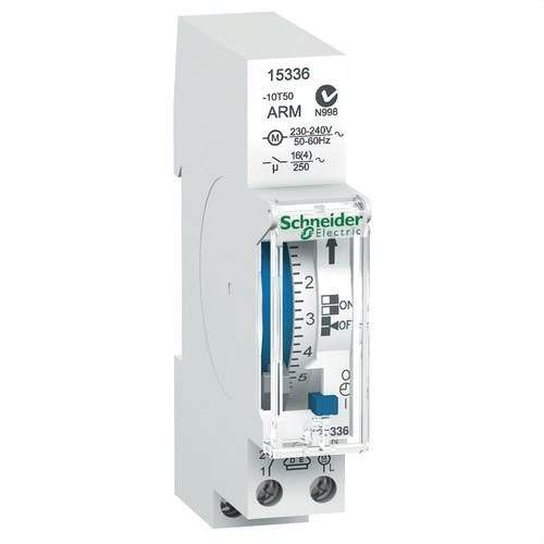 Comutator orar zilnic analogic Acti9 IH 1 Modul CRM 1 Canal 16A cu referința 15336 de la marca SCHNEIDER ELECTRIC