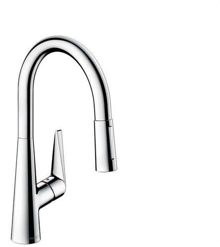 Robinet de bucătărie monocomandă cu duză extractibilă Talis M51 2Jet crom cu referința 72813000 de la marca HANSGROHE