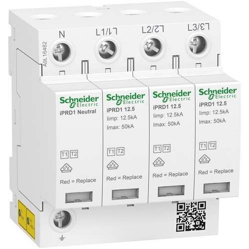Limitator de supratensiuni tranzitorii tip 1+2 Acti9 iPRD1 3P+N 12;5r 350V cu referința A9L16482 de la marca SCHNEIDER ELECTRIC