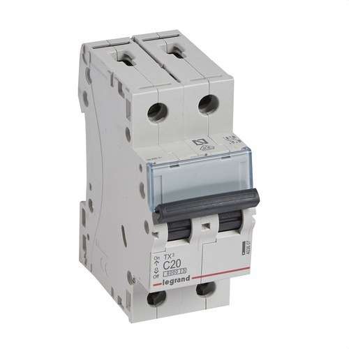 Disjunctor TX3 2P 20A C Curba C Curba 6kA cu referința 403607 de la marca LEGRAND
