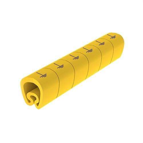 Marcatori pre-tăiați galbeni Ø18 PVC plastifiați cu referința 1813-tierr de la marca UNEX