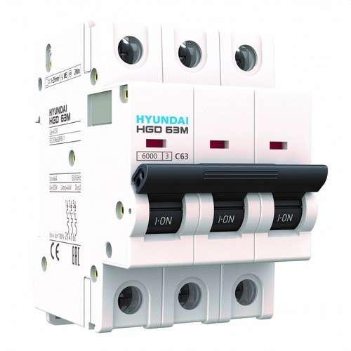 "Magnetotermic STD 4P 10kA 125A Curba C" cu referința HGD100S-4P125C de la marca HYUNDAI