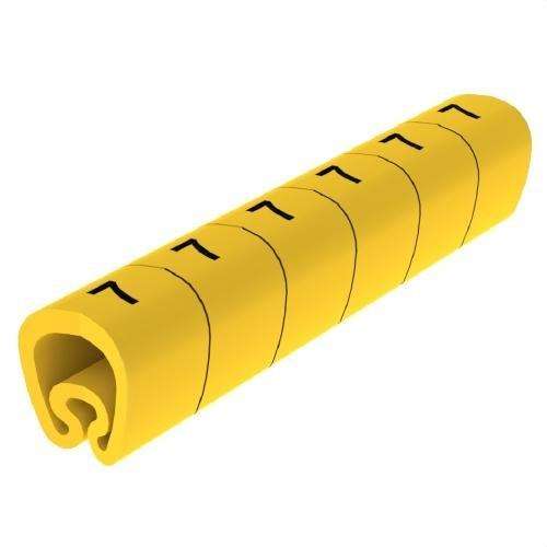Marcatori pre-decupați galbeni Ø18 PVC plastifiați cu referința 1813-7 de la marca UNEX