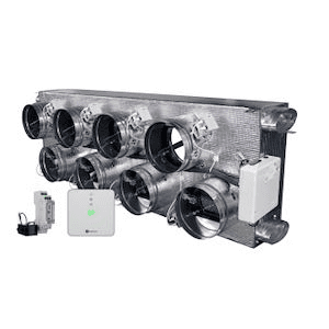Plenum motorizat Airzone Easyzone 25 Wi-Fi Standard + VMC AZC25FUJST01L8 pentru Fujitsu – 8 ieșiri Ø200 mm (capacitate mare) cu referința AZC25FUJST01L8 de la marca AIRZONE