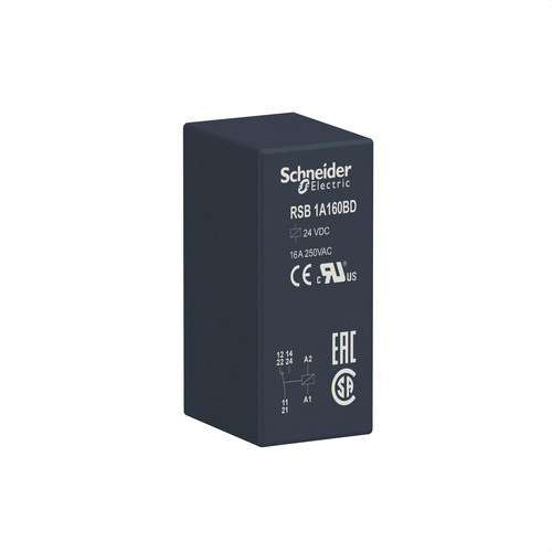 Releu plug-in 1 NO/NC 16A 24V DC cu referința RSB1A160BD de la marca SCHNEIDER ELECTRIC
