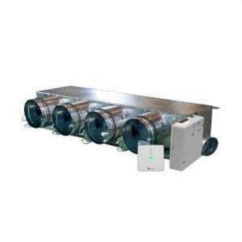 Plenum motorizat Airzone Easyzone 25 Slim AZE25MELSL01M4 pentru Mitsubishi SEZ-M – 4 ieșiri Ø150 mm (profil redus) cu referința AZE25MELSL01M4 de la marca AIRZONE