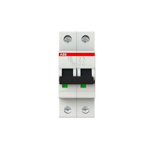 Întrerupător automat S202-C25 2P 25A Curba C 10kA cu referința 2CDS252001R0254 de la marca ABB