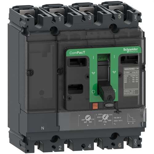 Întrerupător automat ComPacT NSX250N 50kA AC 4P4R 160A TMD cu referința C25N4TM160 de la marca SCHNEIDER ELECTRIC