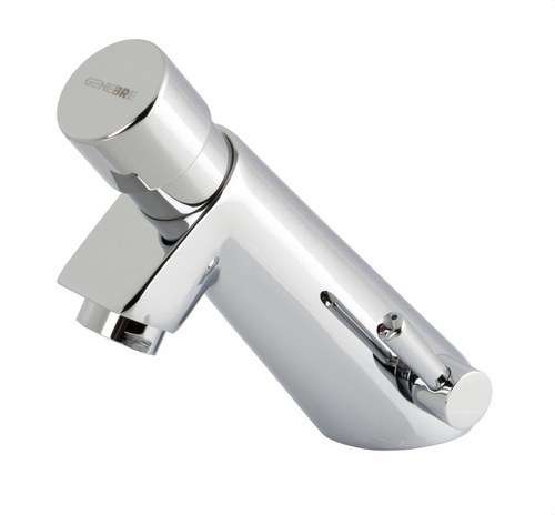 Robinet temporizat pentru lavoar cu buton IPSON 1/2" cromat cu referința 1031 04 de la marca GENEBRE