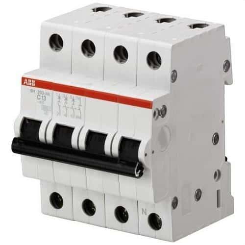 Întrerupător automat SH203-C10NA 3P+N 10A Curbă C Curbă C 6kA cu referința 2CDS213103R0104 de la marca ABB