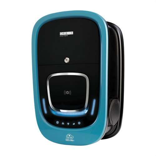Încărcător auto electric trifazat dublu cu WiFi Orbis VIARIS UNI 22kW + 22kW cu 2 cabluri tip 2 de 5 metri cu referința OB94P722KA2 de la marca ORBIS