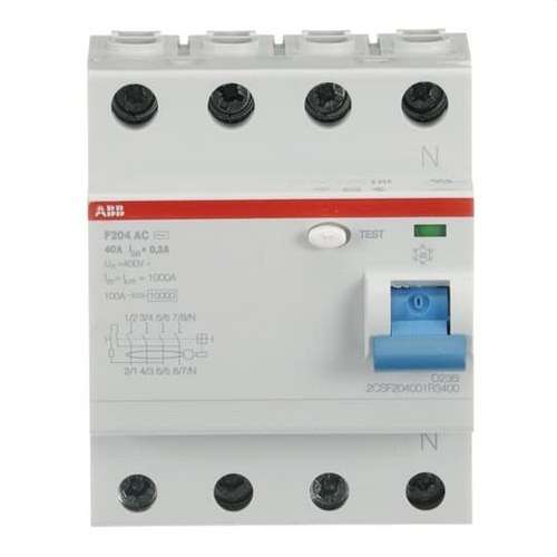 Diferențial 4P 40A Clasa AC 300mA cu referința 2CSF204001R3400 de la marca ABB