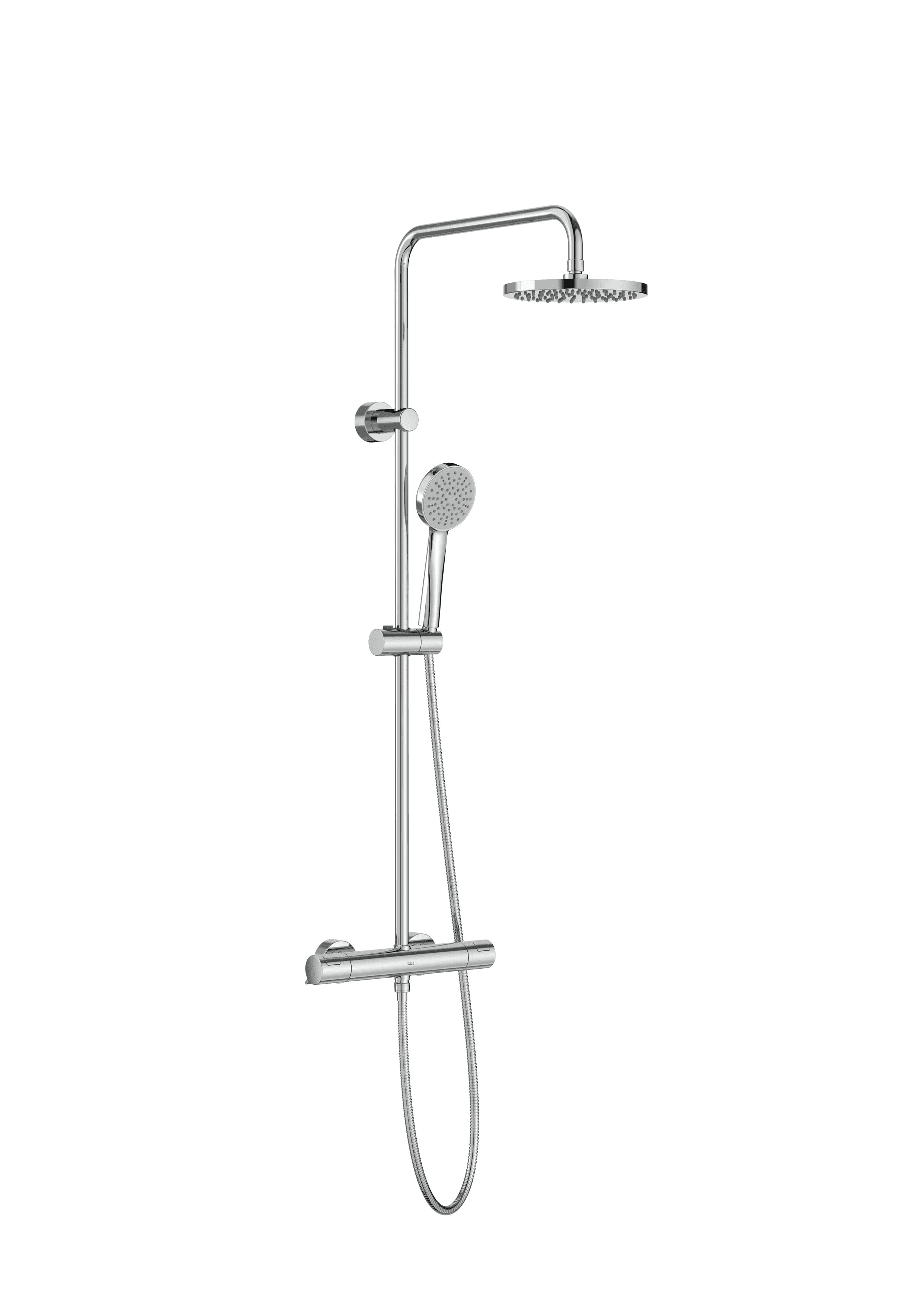 Coloană de duș termostatică crom Roca T-Basic cu referința A5A9F18C00 de la marca ROCA