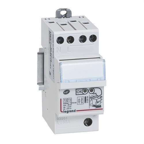 Limitator de supratensiune Tip 2 bipolar 1P+N LEXIC 2 module cu referința 003951 de la marca LEGRAND