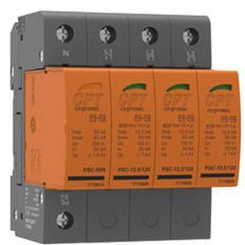 Protector împotriva supratensiunilor tranzitorii PSC4-12,5/400TT 3P+N 12,5kA 4 module detașabil cu referința 77738405 de la marca CIRPROTEC