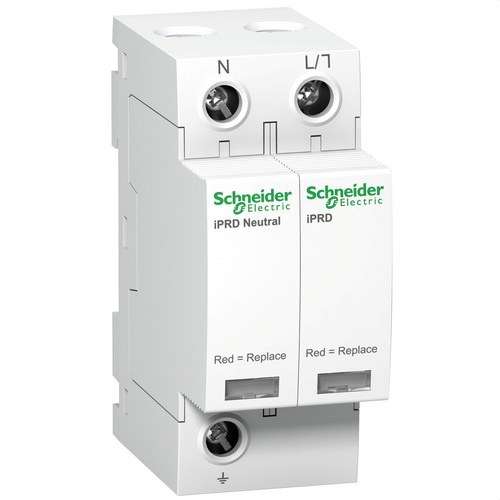Limitator de supratensiuni tranzitorii tip 2 Acti9 iPRD20 1P+N 20 kA 350V cu referința A9L20500 de la marca SCHNEIDER ELECTRIC