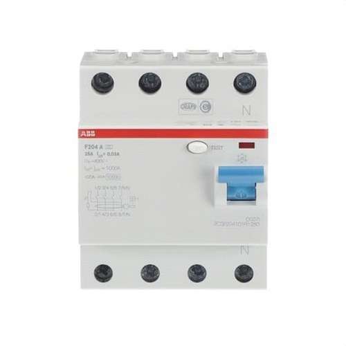 Diferențial 4P 25A Clasa A 30mA cu referința 2CSF204101R1250 de la marca ABB