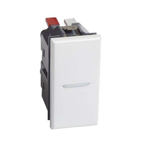Comutator axial iluminabil de 1 modul alb Axolute cu referința HD4001AN de la marca BTICINO