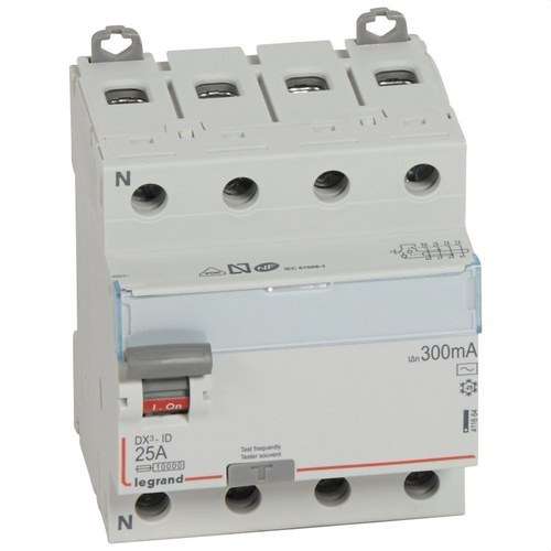 Diferențial DX3 4P 25A 300mA Clasa AC cu referința 411664 de la marca LEGRAND