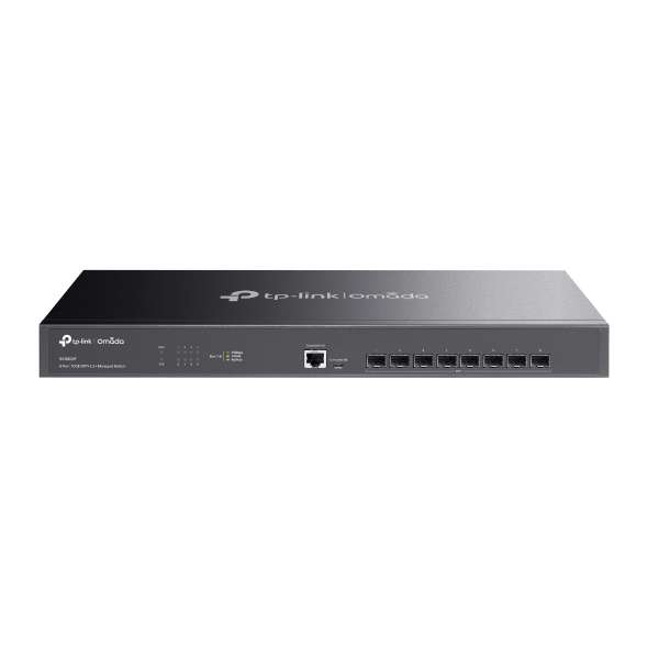 Switch Omada L2+ cu 8 porturi SFP+ la 10G cu referința TL-SX3008F de la marca TP-LINK