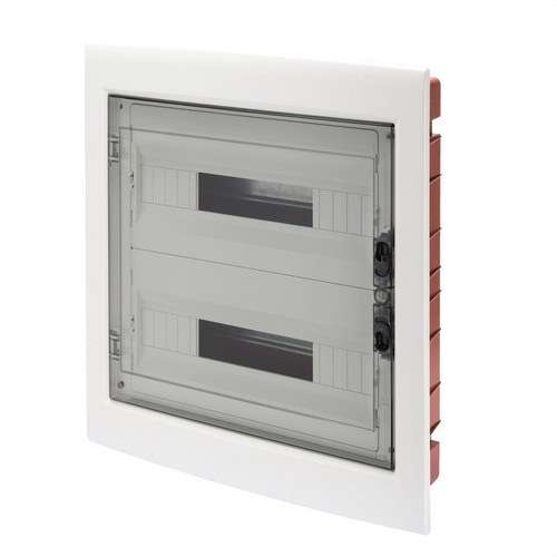 Tabloul de distribuție încastrat cu ușă fumurie 36 module (18x2) cu referința GW40609 de la marca GEWISS