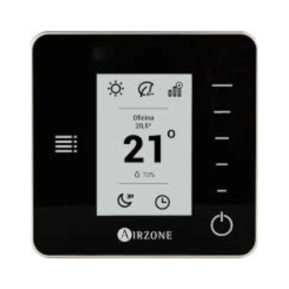 Termostat radio monocrom AirZone Think negru cu referința AZDI6THINKRB de la marca AIRZONE