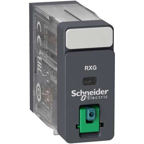 Releu 2 C/O 5A + Buton test 24V DC cu referința RXG21BD de la marca SCHNEIDER ELECTRIC
