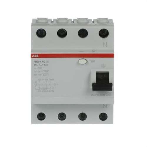 Diferențial 4P 25A Clasa AC 300mA cu referința 2CSF204003R3250 de la marca ABB