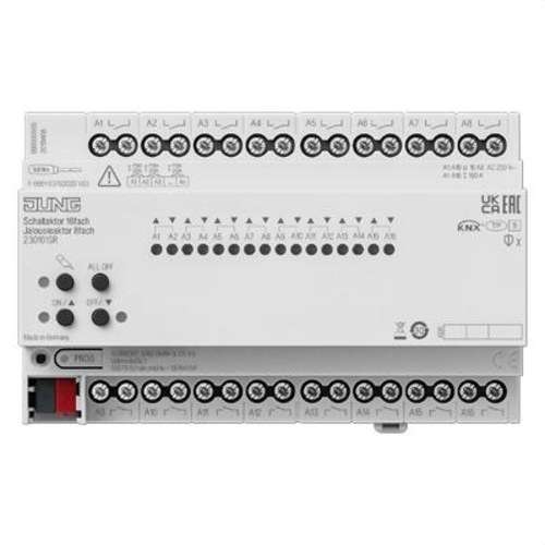 Actuator de comutare KNX 16 canale și jaluzele KNX 8 canale Jung cu referința 230161SR de la marca JUNG