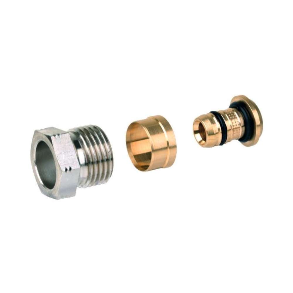 Racorduri pentru țeavă multistrat/PE-X diametru 16x2mm cu referința FIG1/2M16X2 de la marca RESIDEO