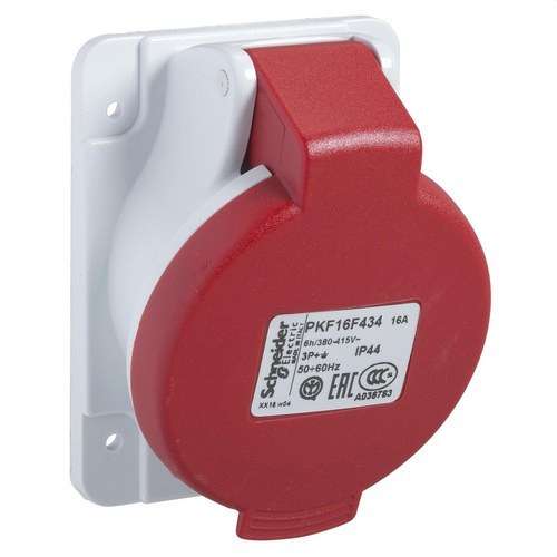 Bază încastrată înclinată de 16A 3P+TT 380-415V IP44 cu referința PKF16F434 de la marca SCHNEIDER ELECTRIC