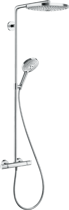 Set de duș termostatic Raindance Select S Showerpipe 300 cu referința 27133000 de la marca HANSGROHE