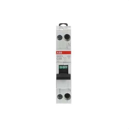 Disjunctor magnetotermic SN201L-C20 1P+N 20A Curba C 4,5kA cu referința 2CSS245101R0204 de la marca ABB