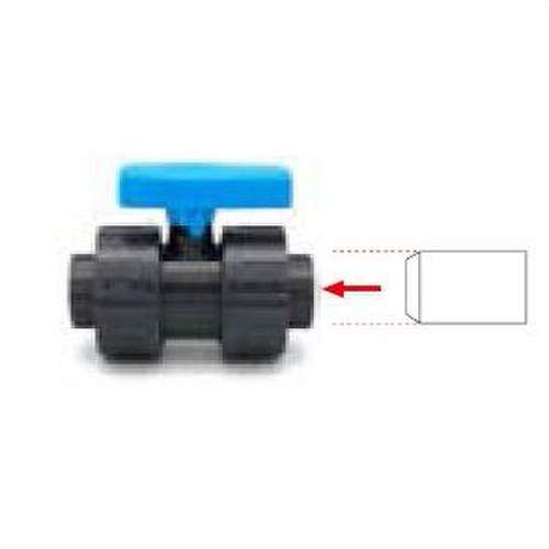 Supapă cu bilă lipire (dublu sens) PVC Presiune VALV-04 25mm cu referința 700401 de la marca CREARPLAST