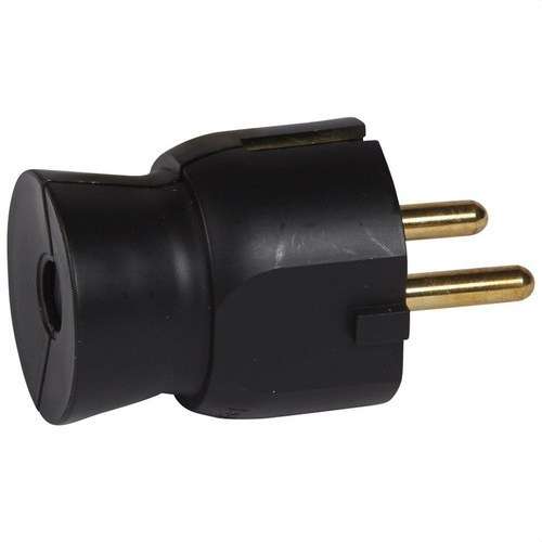 Ștecher 2P+T 16A S/DREPT NEGRU cu referința 050177 de la marca LEGRAND