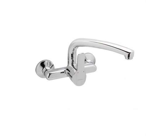 Baterie de bucătărie murală monocomandă cu țeavă lungă K8 cromată cu referința 61192 28 45 66 de la marca GENEBRE