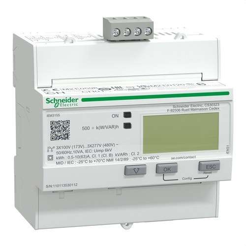 Contor de energie iem3155 63 A clasa 1 modbus MID cu referința A9MEM3155 de la marca SCHNEIDER ELECTRIC