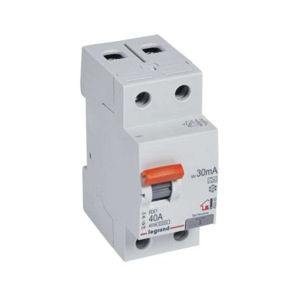 Diferential RX³ - 2P - 230V~ - 30mA - 40A - Tip A cu referința 402060 de la marca LEGRAND