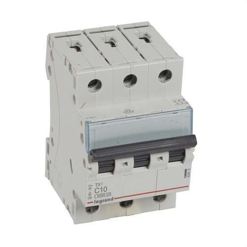 Disjunctor TX3 3P 10A Curba C Curba C 6kA cu referința 403615 de la marca LEGRAND