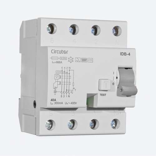 Întrerupător diferențial tip B IDB-4 4P-40A-300 mA cu referința P17222. de la marca CIRCUTOR