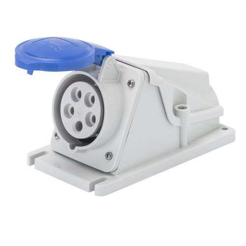 Bază fixă de suprafață la 90º. IP44 2P+T 32A 230V cu referința GW62488 de la marca GEWISS