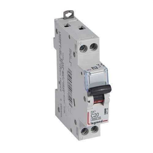 Întrerupător automat DX3 1P+N 20A Curba C 6/10kA cu referința 407729 de la marca LEGRAND