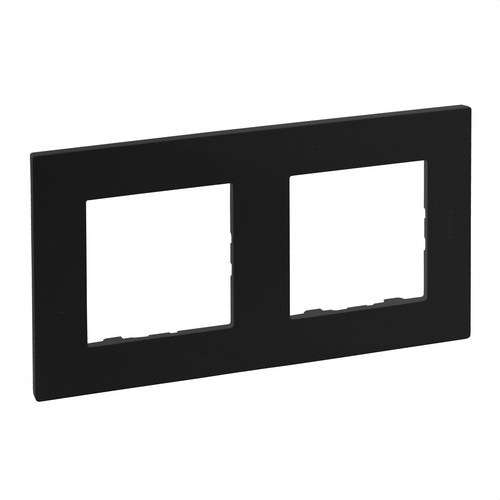 Rama decorativă cu 2 elemente negru mat Niloé Step cu referința 864572 de la marca LEGRAND