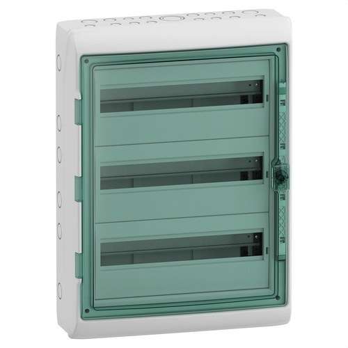 Cutie de distribuție etanșă 3 rânduri 54 module 610x448x160mm cu referința 13986 de la marca SCHNEIDER ELECTRIC