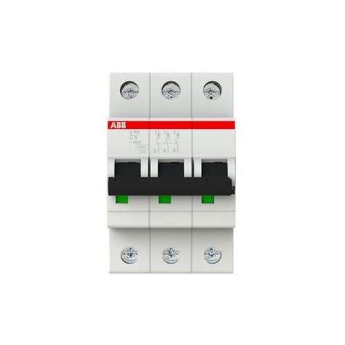Întrerupător automat S203-C6 3P 6A Curba C 10kA cu referința 2CDS253001R0064 de la marca ABB