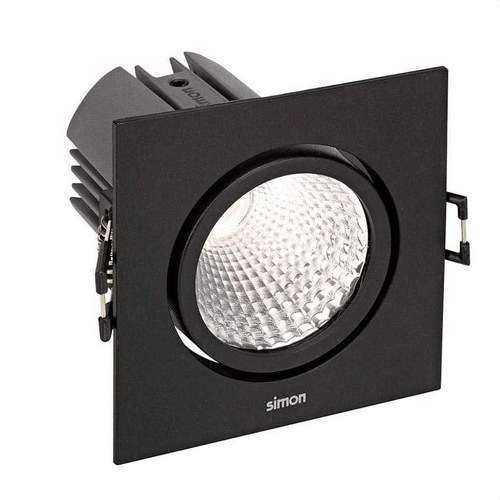 Downlight LED 703.24 ORIENTABIL PĂTRAT 2700K WIDE FLOOD negru cu referința 70324038-482 de la marca SIMON