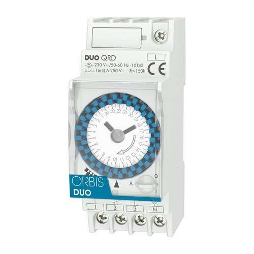 Comutator orar analogic 2 MOD.DUO QRD 230V cu referința OB292032 de la marca ORBIS
