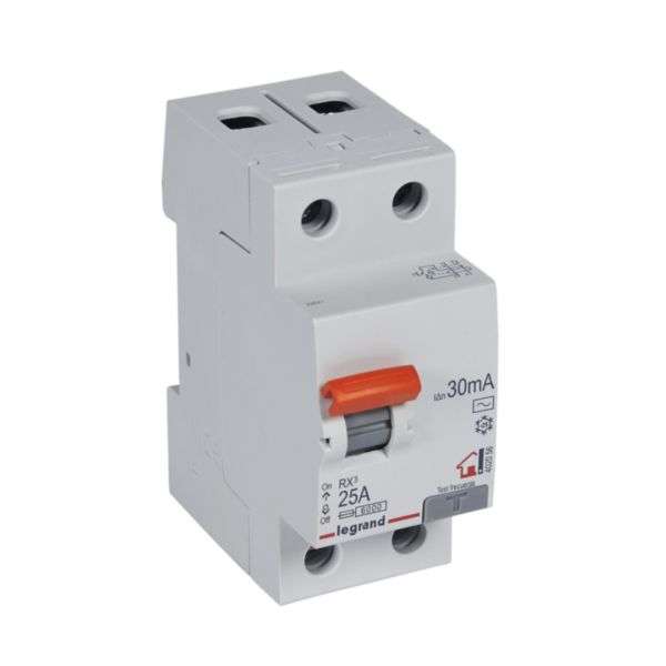 Diferențial RX³ - 2P - 230V~ - 30mA- 25A - Tip AC cu referința 402056 de la marca LEGRAND